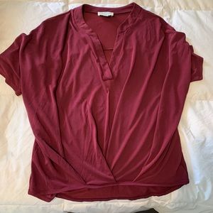 Francesca’s maroon blouse XS